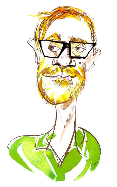 Stephen Merchant - English comedian, writer, director, actor and radio presenter by Neale Osborne